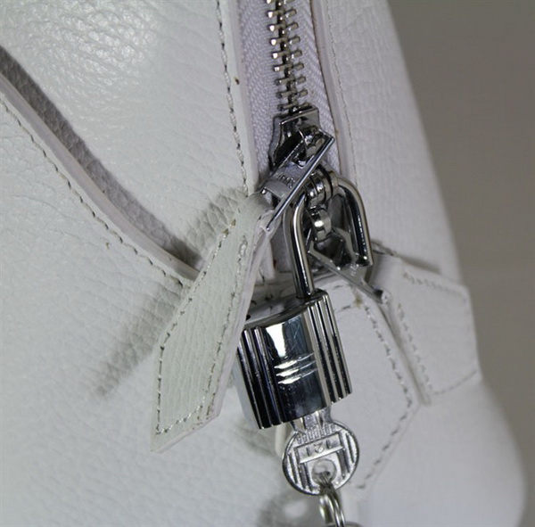 High Quality Replica Hermes Bolide Togo Leather Tote Bag White 1923 - Click Image to Close